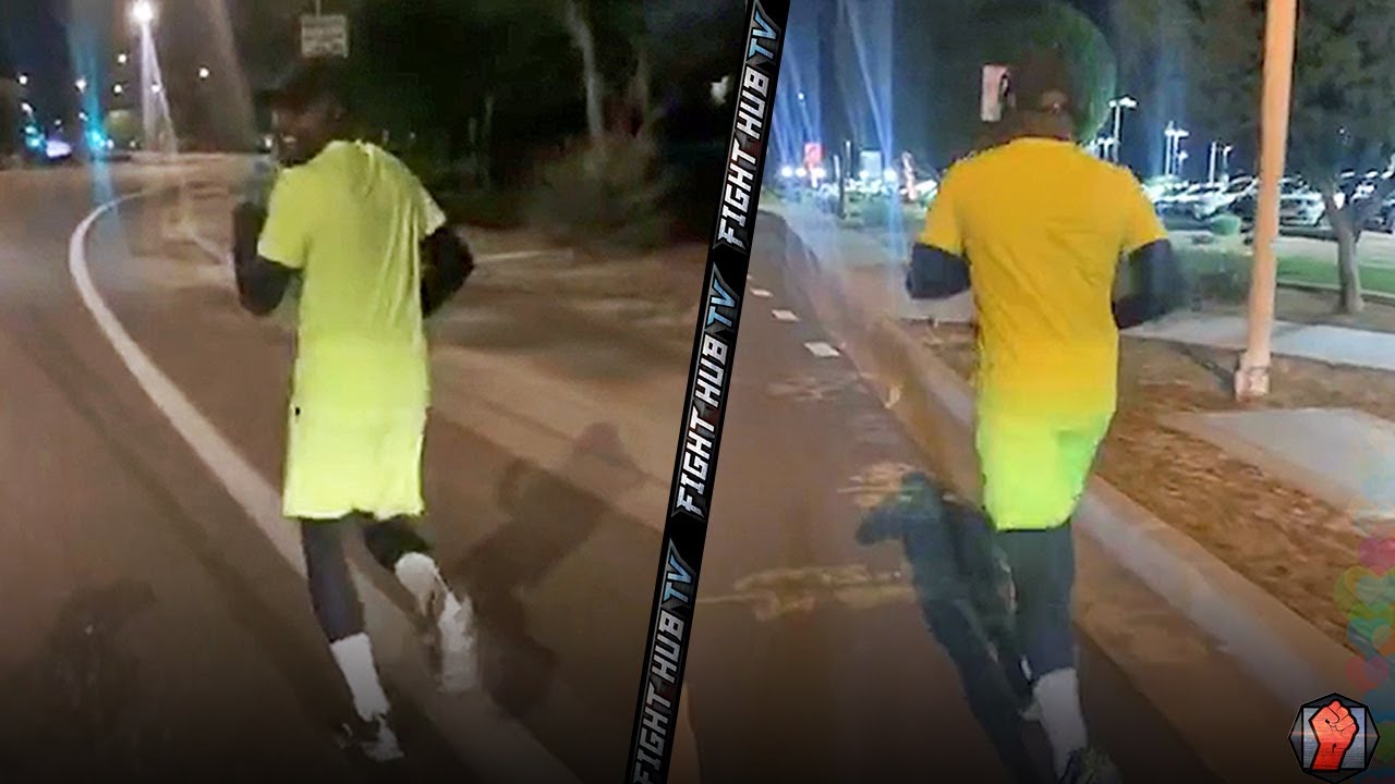 FLOYD MAYWEATHER LATE NIGHT RUN NO DAYS OFF! PUTTING IN ROAD WORK TO