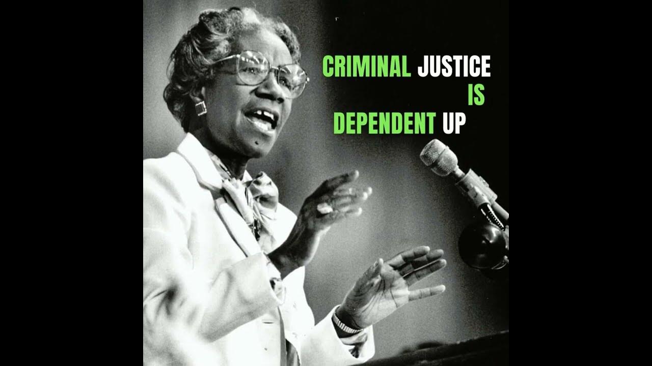 A Word from Shirley Chisholm on JUSTICE