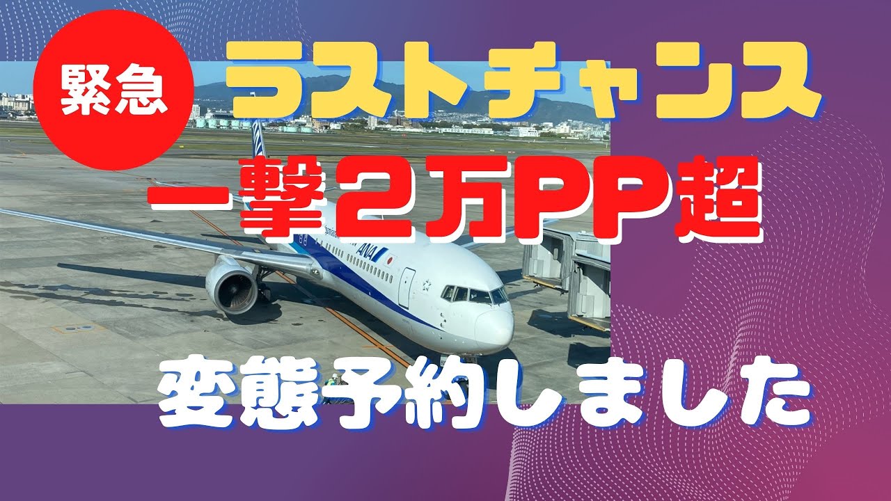 一撃2万PP超！SFC修行ANAダイヤ防衛 ソウル発券 無料 - YouTube