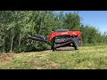 Blue diamond extreme duty brush cutter for skid steer demo by swift fox industries