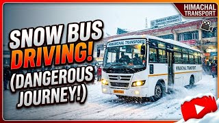 SURVIVING DEADLY SNOW ROADS! 😱 || Bus Simulator Ultimate || Snow Bus Driving  screenshot 1