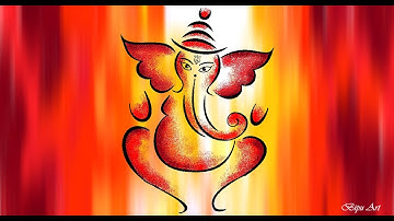 Lord Ganesha  Drawing on Ms Paint | Ms Paint Drawing | paint in computer | How to draw in Ms Paint