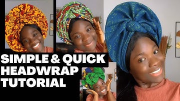 🔥🔥QUICK & EASY GELE/ANKARA HEADWRAP TUTORIAL