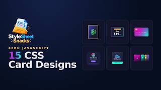 15 CSS Card Designs with Animations (Copy & Paste, Zero JavaScript) Update