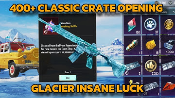 Opening 400+ Classic Crates for Glacier M416 🔥 | Luckiest PUBG Mobile Crate Opening Ever!