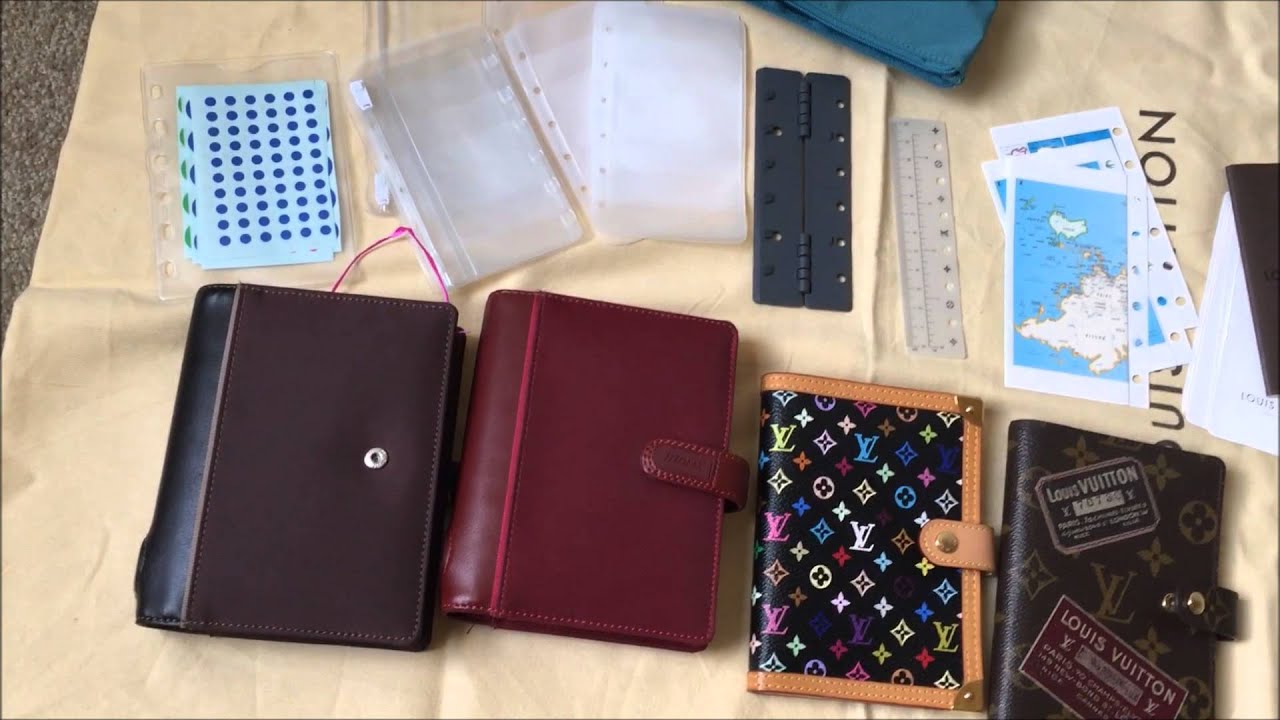 My agenda collection: Louis Vuitton and Filofax - YouTube