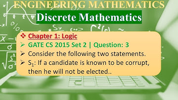 GATE CS 2015 Set 2 | Q3 : Consider the following two statements.S1: If a candidate is known to be co
