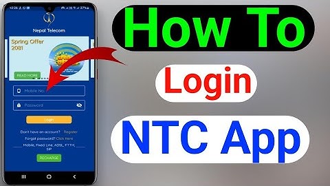 How to register ntc app | How to login ntc app