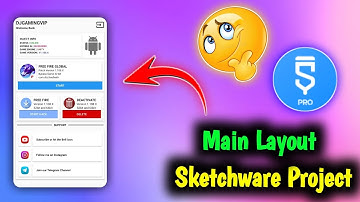 Sketchware Project swb file free main layout ui/ux design agk layout design | Sketchware Tutorials 😍