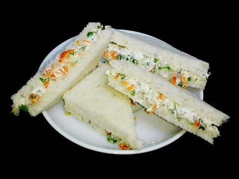 Cream Cheese Sandwiches || Cream Cheese Bread Sandwiches With Cucumber