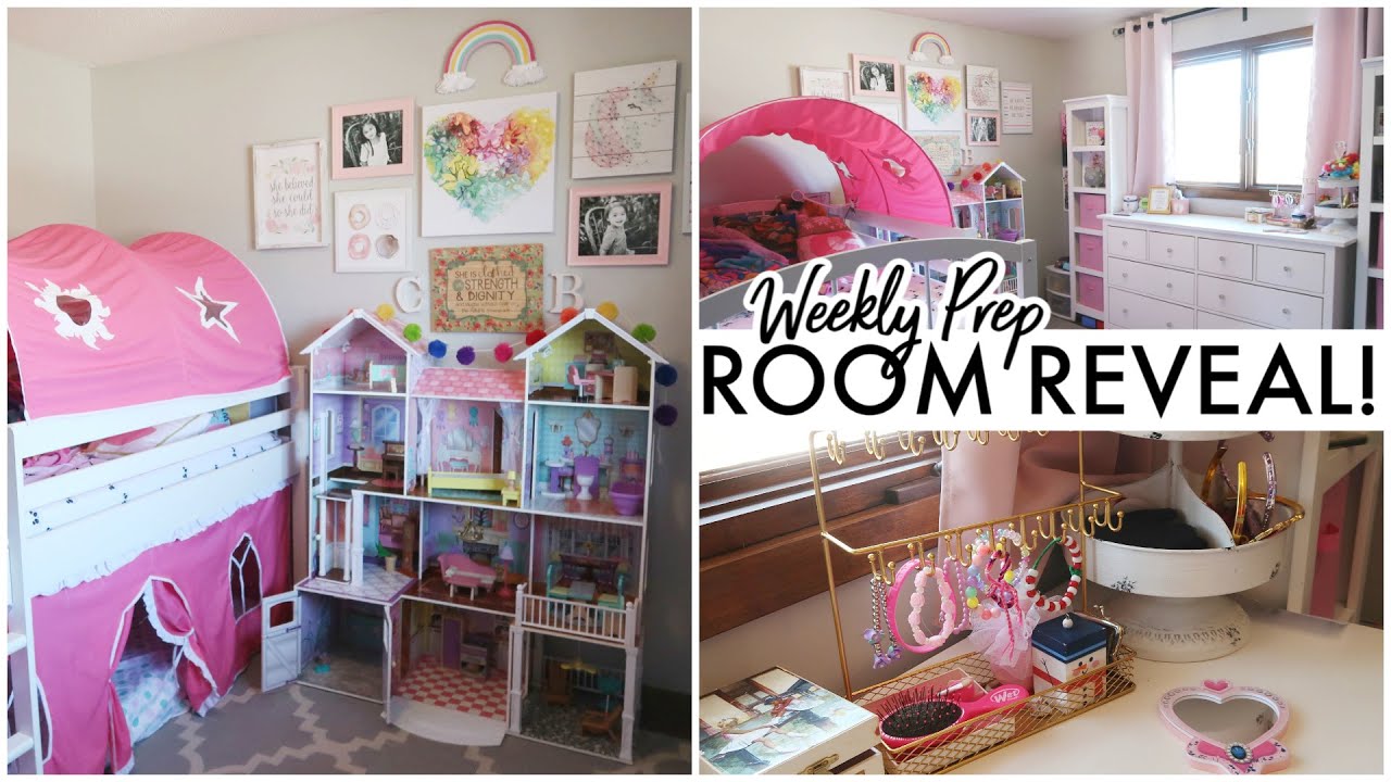 SHARED GIRLS' COLORFUL ROOM REVEAL (& REACTION) 😲 | Working Mom Weekly ...