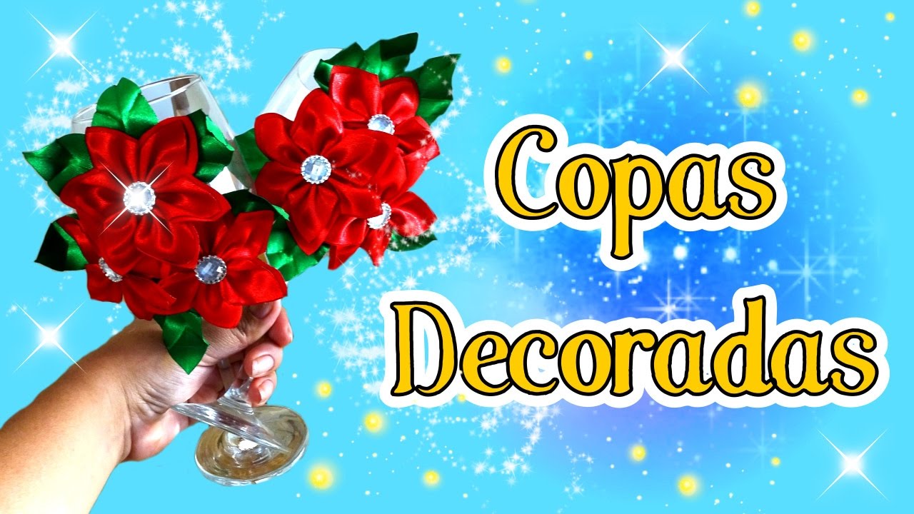 Flores Navidenas Moño de Navidad con Cintas de Organza Alambrada 