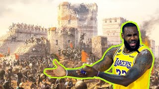 How did the fall of Constantinople affect LeBron's legacy?