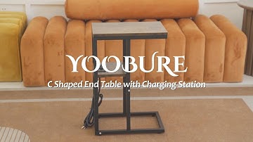 📢 📢Upgraded Version Coming!! Yoobure C-shaped End Table with Charging Station