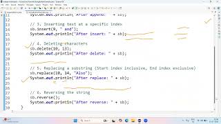 Java StringBuilder Methods Explained | append(), insert(), delete(), replace(), reverse()