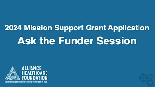 20230816-MissionSupport-AskTheFunder-webinar