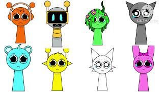 Incredibox Sprunki Oren Funbot Vineria Gray Sky Simon Wenda And Pinki Crying