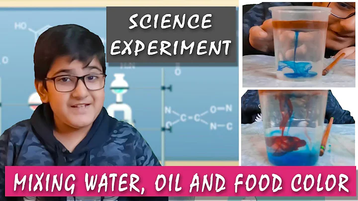 Fascinating food Color, Oil & Water Science Experiment | #diyscience #diy   Smarth Kalra