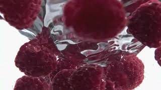 Floating Raspberries in Crystal Water | Slow Motion Harmony & Fresh Ambient