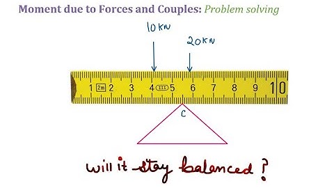 Force: Moment due to forces and couples: Problem-05 | statics tutorials by Civil Thinking