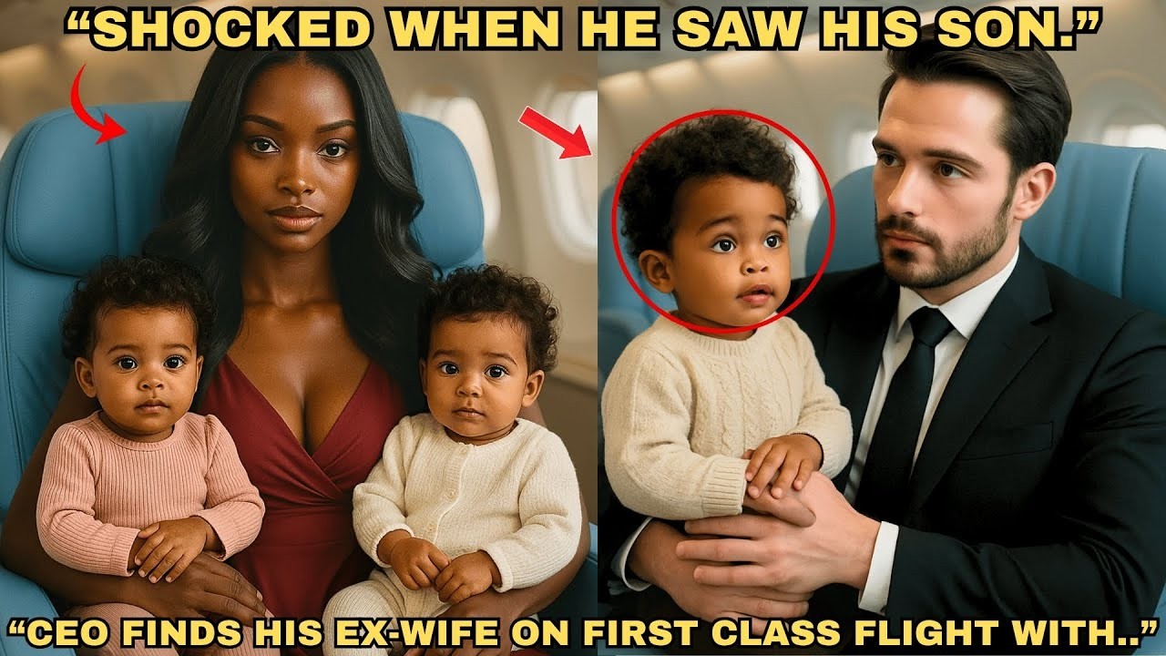 CEO Shaken: Finding His Mini-Me in First Class!