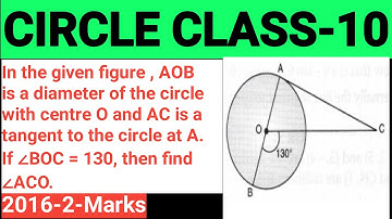 2016-2-marks- In the given figure , AOB is a diameter of the circle with centre O and AC @EduMantra007