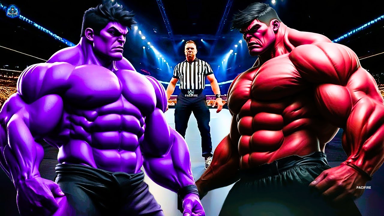 Red Hulk vs Purple Hulk - Epic Battle | Marvel vs Marvel Superhero ...
