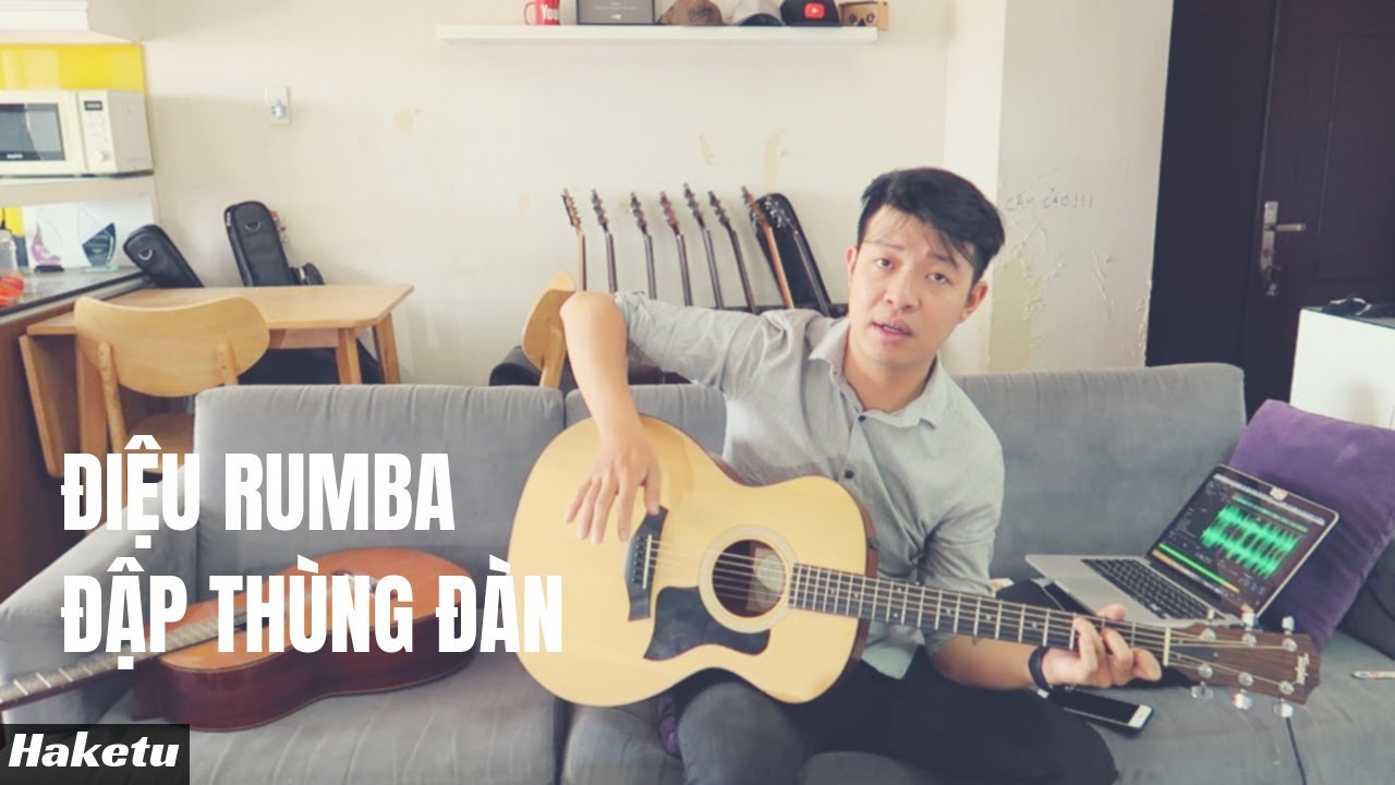 Điệu rumba (guitar) đập thùng đàn & áp dụng với Tình... - youtube