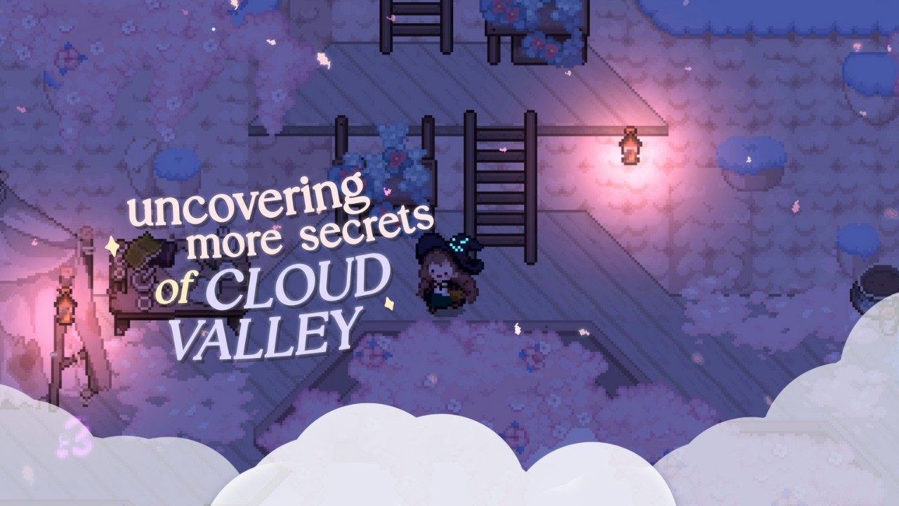 exploring more of cloud valley! ☁️🩷 | little witch in the woods cozy gameplay (part 7) 🧹