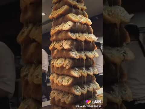برج كبير من البقلاوة او البورمة بالفستق الحلبي