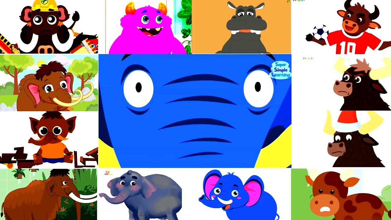 Hickory Dickory Dock⏰Эффекты слона, мормора, бегемота, мамонта и быка | Спонсор Preview 2 Effects