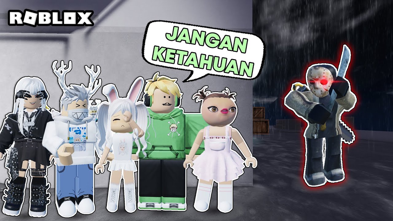 5 Youtuber VS 1 Killer ?!! [Roblox Indonesia]