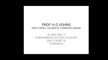 BCOM 3 COST AC UNIT 3 OVERHEAD (PART 3)