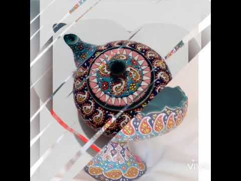 سفال میناکاری شده مخصوص پذیرایی و هدیه دادن و قابل شستشو در طرح های زیبا و مختلف