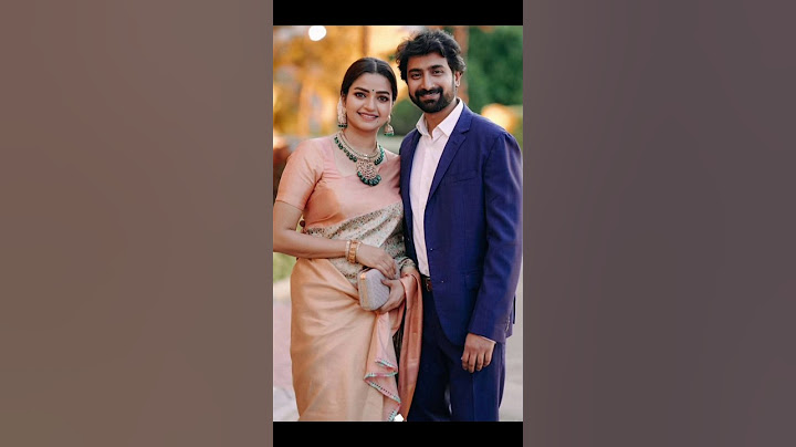 Nithyaram with Her Husband