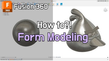 Angry Bird 🐔 Form 3D Modeling with Fusion 360 | How to design tip