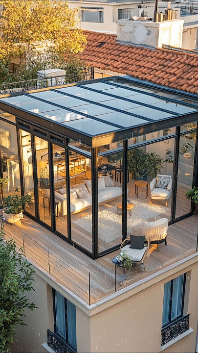 Cozy Glass Room on Terrace – Balcony Home Decor & Design Ideas