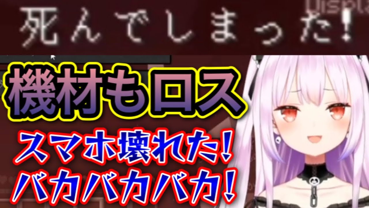 猫にお茶をこぼされ、いろんなものをロスしたるしあ【潤羽るしあ/切り抜き】