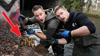 Thumbnail for Magnetfischen: TEURE MÜNZSAMMLUNG & ECHTE PISTOLE im Fluss GEFUNDEN!! 🤯 (Schatzsuche)