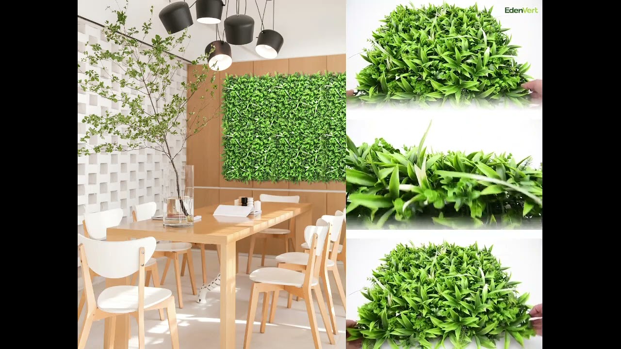 Artificial Plant Decor | Vertical Wall Garden | Realistic Green Wall Panels