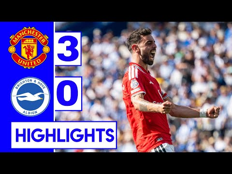 Manchester United vs Brighton 3-0 Highlights | Bruno Fernandes Goal