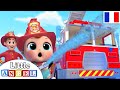 Le Camion de Pompier - Au Feu - Comptines avec les voitures et les camions pour bébé et les enfants