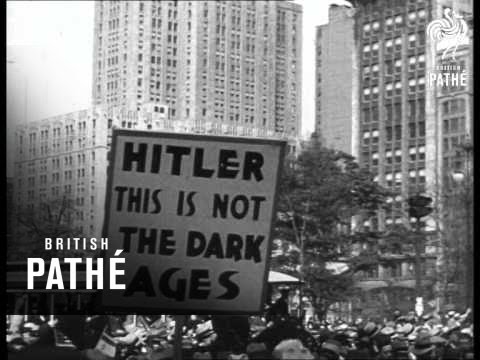 Jewish Demonstration Against Hitler - New York (1935)