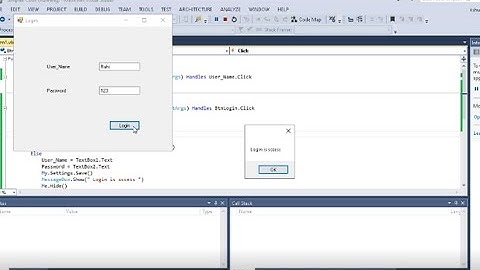 VB.NET Tutorial - How To Create Login Form In VS 2013