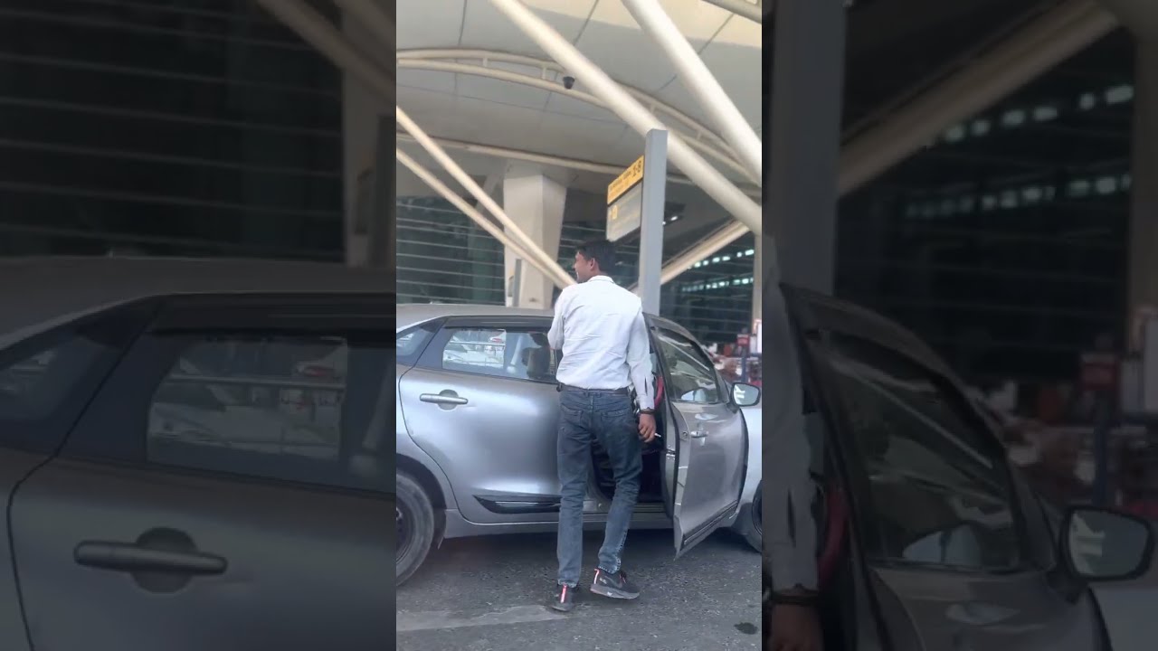 Airport Dropoff zone- delhi airport terminal 3, delhi airport status