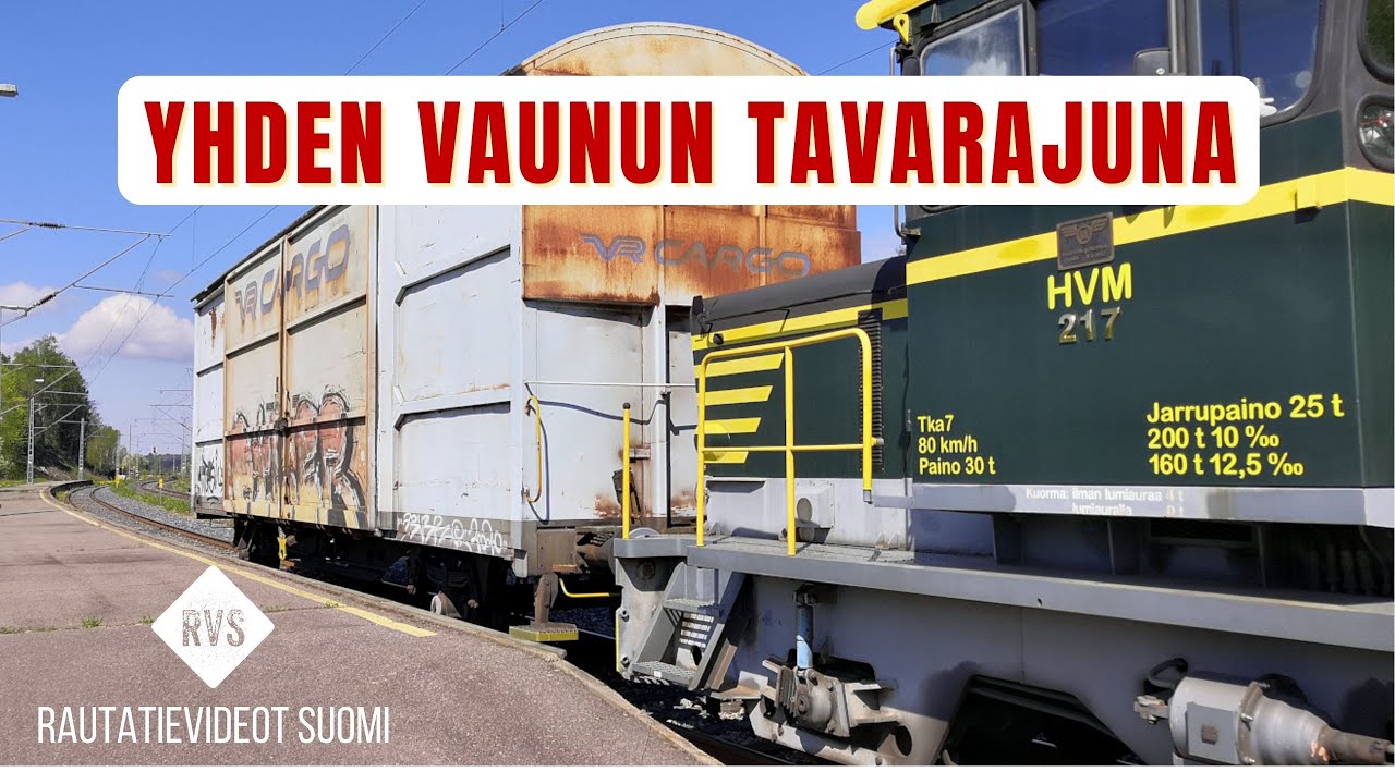 Sinisten vaunujen haku Kouvolasta | Tka7-kyyti Turku-Helsinki-Kouvola-Toijala-Turku