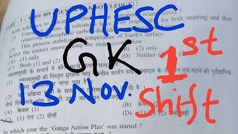 UPHESC GS question 1st Shift (13 Nov)