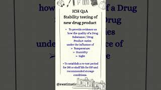 Stability testing of new drug product // ICH Q1A #guidelines #interview