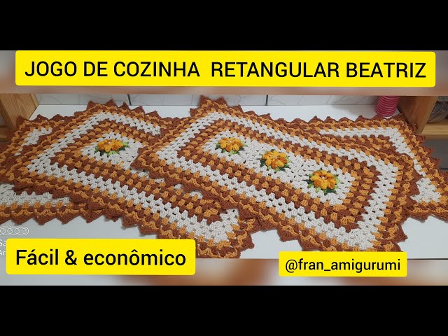 vlogdecroche jogo de cozinha crochê preto e branco perfeito de Lindo ❤️😍 