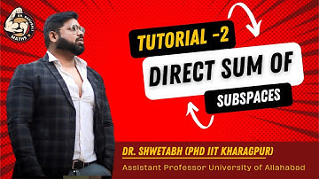 Lecture 19 Direct sum of even and odd functions | Vector space of functions